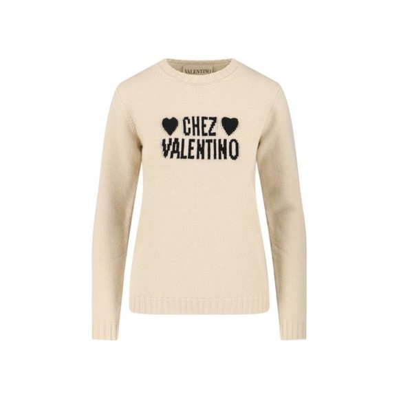 Valentino Sweaters - Valentino Creamy Off-White Knit Sweater - NWT